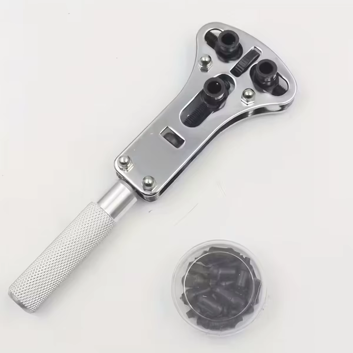 Ouvre-montre à trois griffes, dissolvant arrière de vis réglable, support Mobile de boîte à clés de