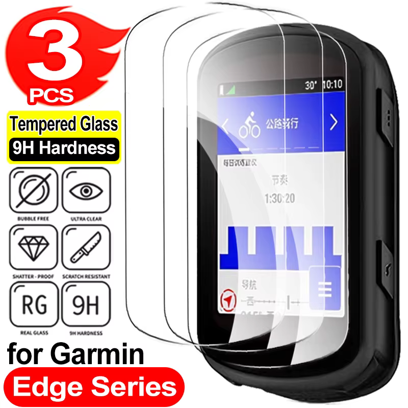 Protection d'écran en verre trempé anti-rayures pour Garmin Edge 1040 1030 850 840 830 820 550 540 5