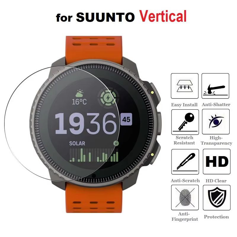 Protecteur d'écran de montre intelligente pour Suunto, verre guatémaltèque vertical, film de protect