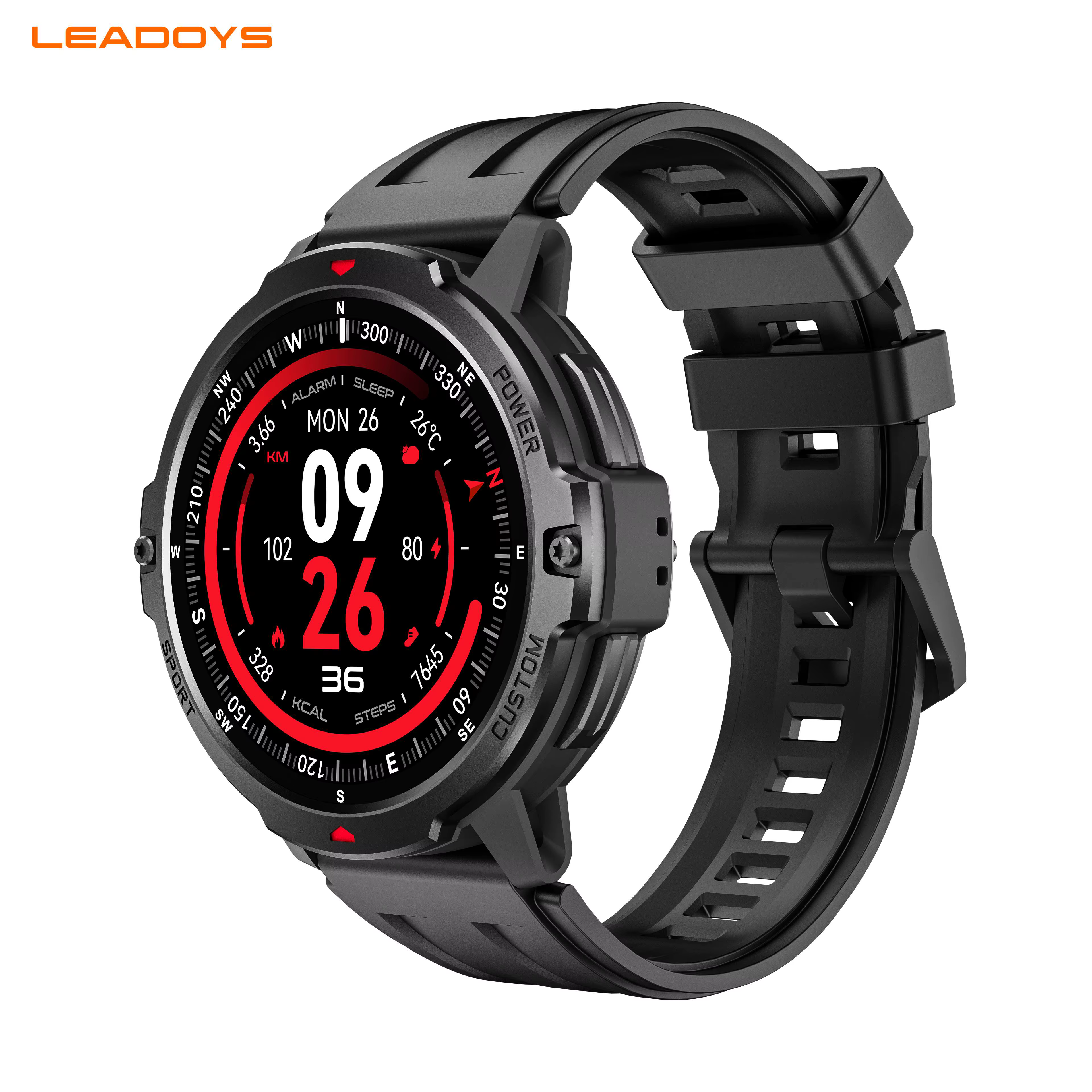 LEADOYS Nouvelle montre connectée GPS C31 - Suivi de la route en hors ligne, fréquence cardiaque 5PD