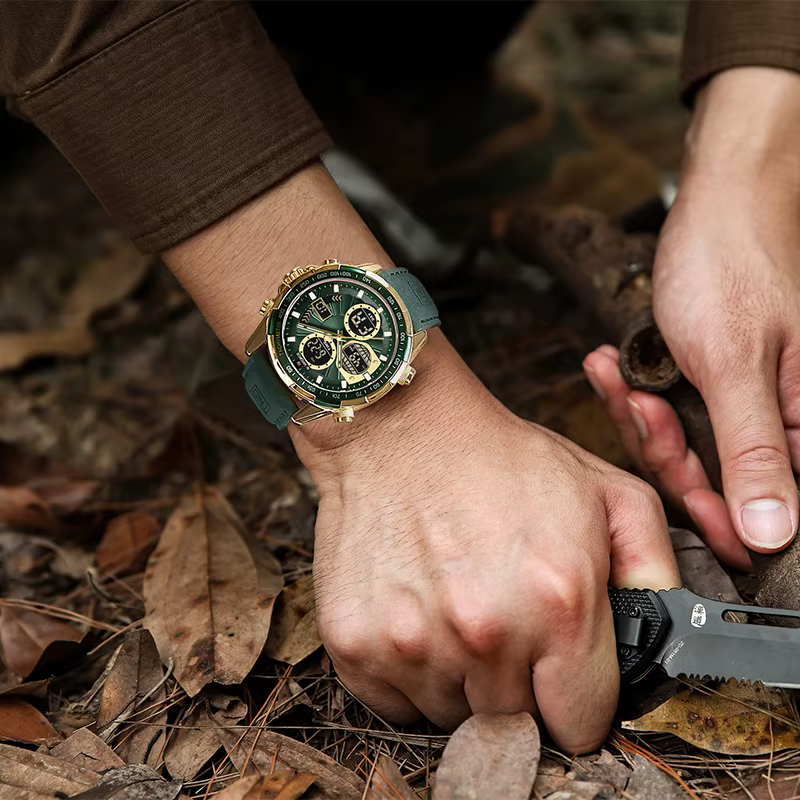 Nouveau NAVIFORCE montres pour hommes en cuir hommes militaire Sport montre étanche Quartz montre-br