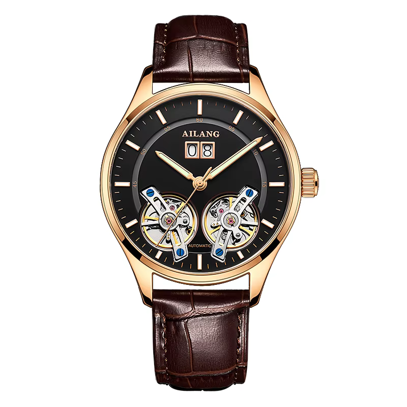 AILANG authentique montre mécanique automatique pour hommes tourbillon creux calendrier étanche mont