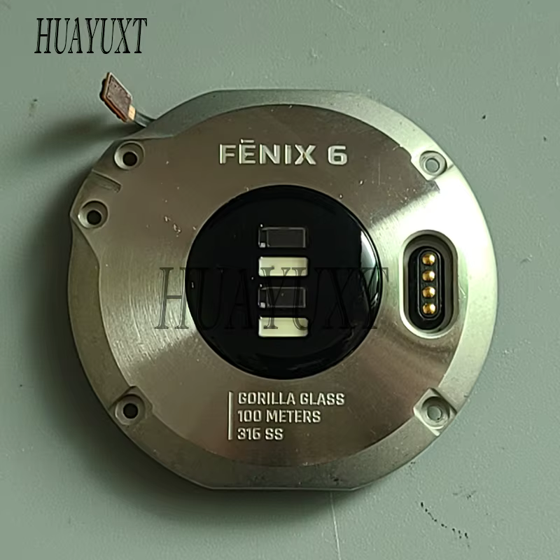 Coque arrière d'origine avec batterie et sans batterie pour montres GPS multisports Garmin fenix 6 p