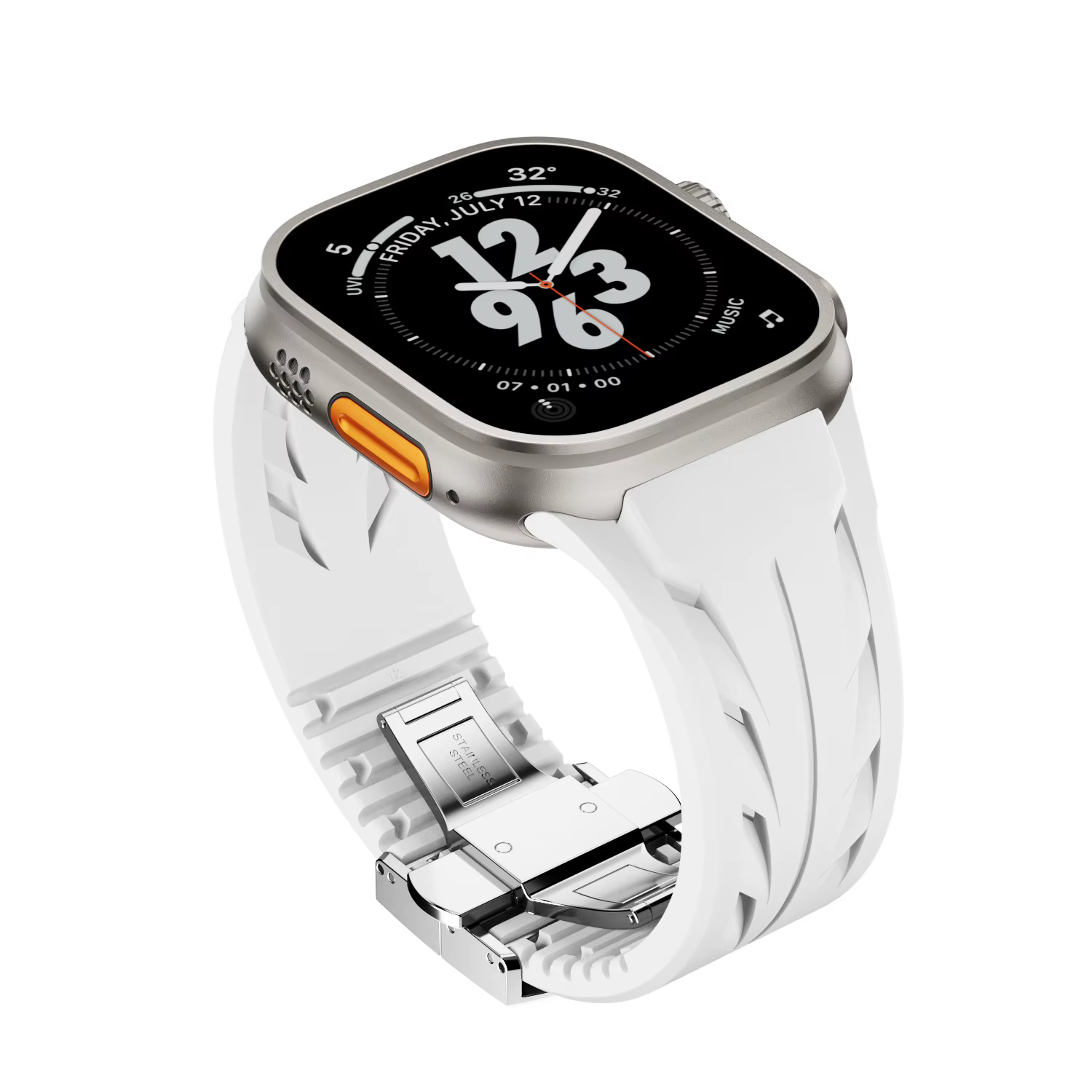 Bracelet coupé sur la taille pour Apple Watch Ultra 3 49mm 45mm 44mm 46mm, Bracelet de sport en caou