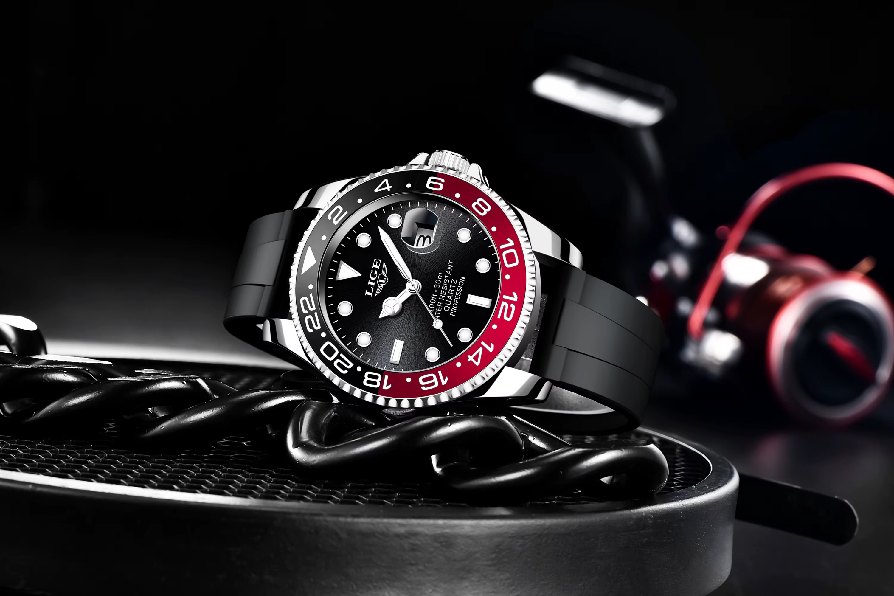 LIGE nouveau luxe Couple montres montres à Quartz 30M étanche mode montre en acier inoxydable saint