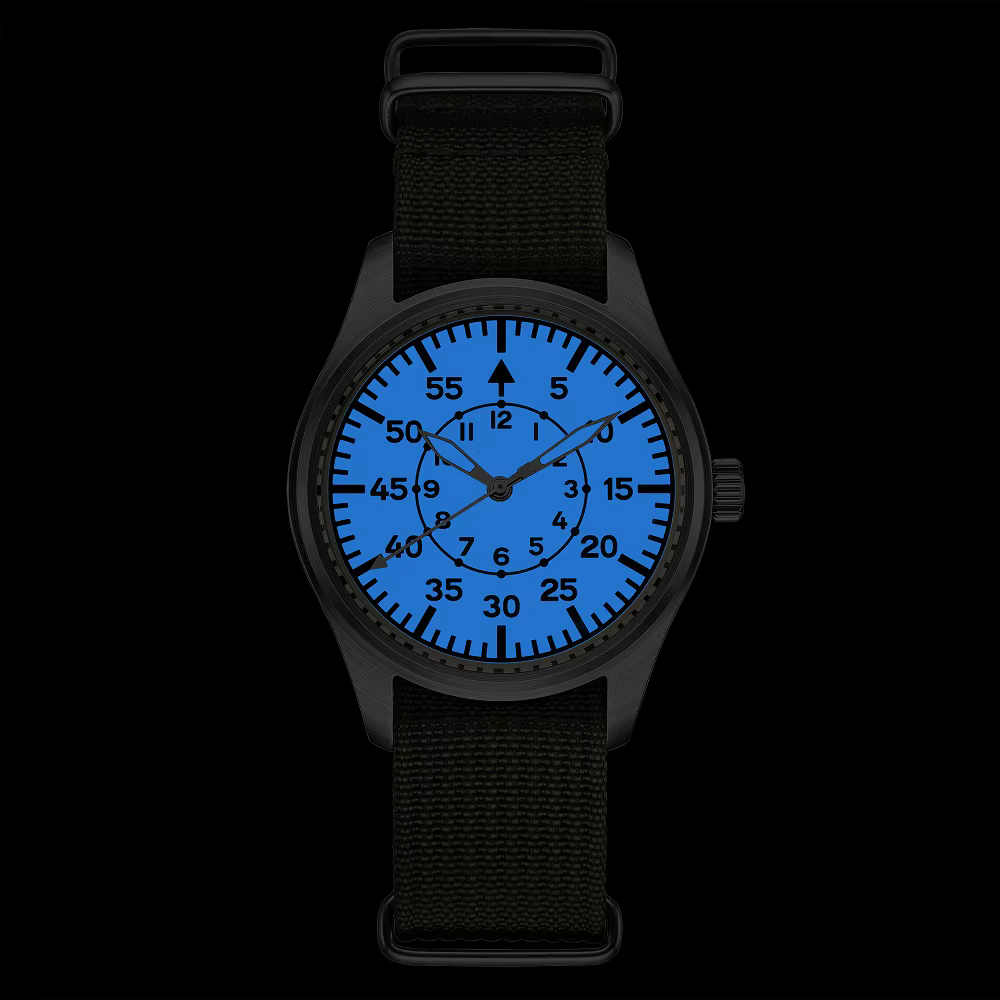 DD40mm Vh31 Beat Quartz hommes montres saphir cristal étanche 5Bar 316L acier inoxydable vintage pil
