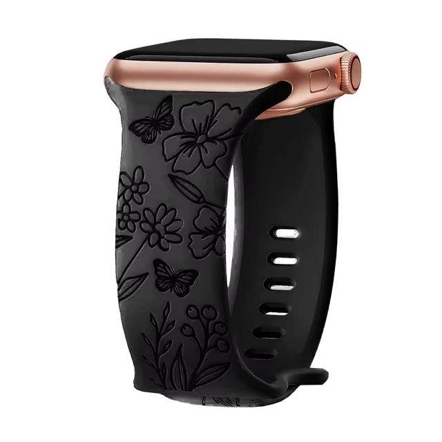 Bracelet gravé pour Bracelet de montre Apple 46mm 44mm 42mm 41mm 40 45mm Ultra 3 2 49mm Bracelet fle