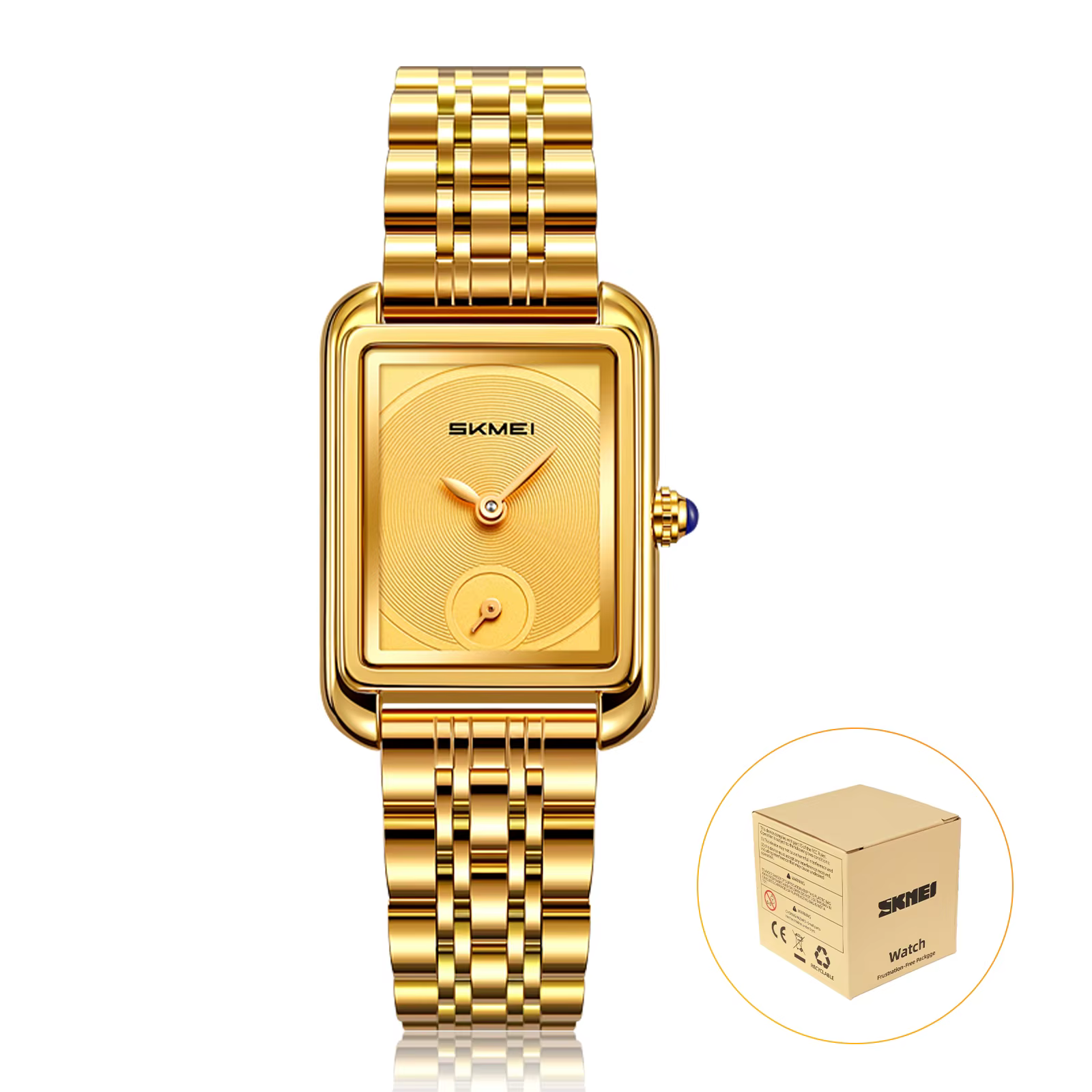 Montre à quartz SKMEI 2670 pour femme, luxe, étanche 3 bars, montre-bracelet féminine, horloge tenda