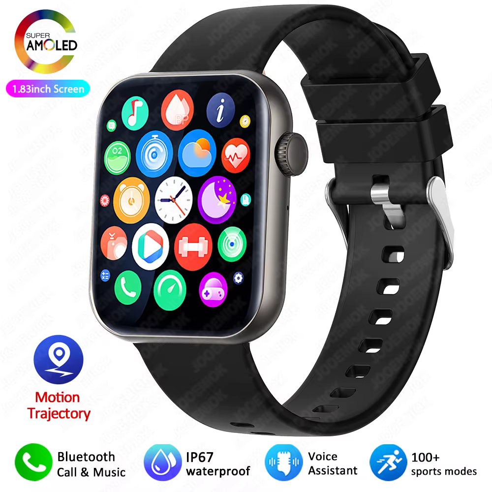2025 montre intelligente 1.90 "écran HD Bluetooth appel surveillance de la fréquence cardiaque plus 
