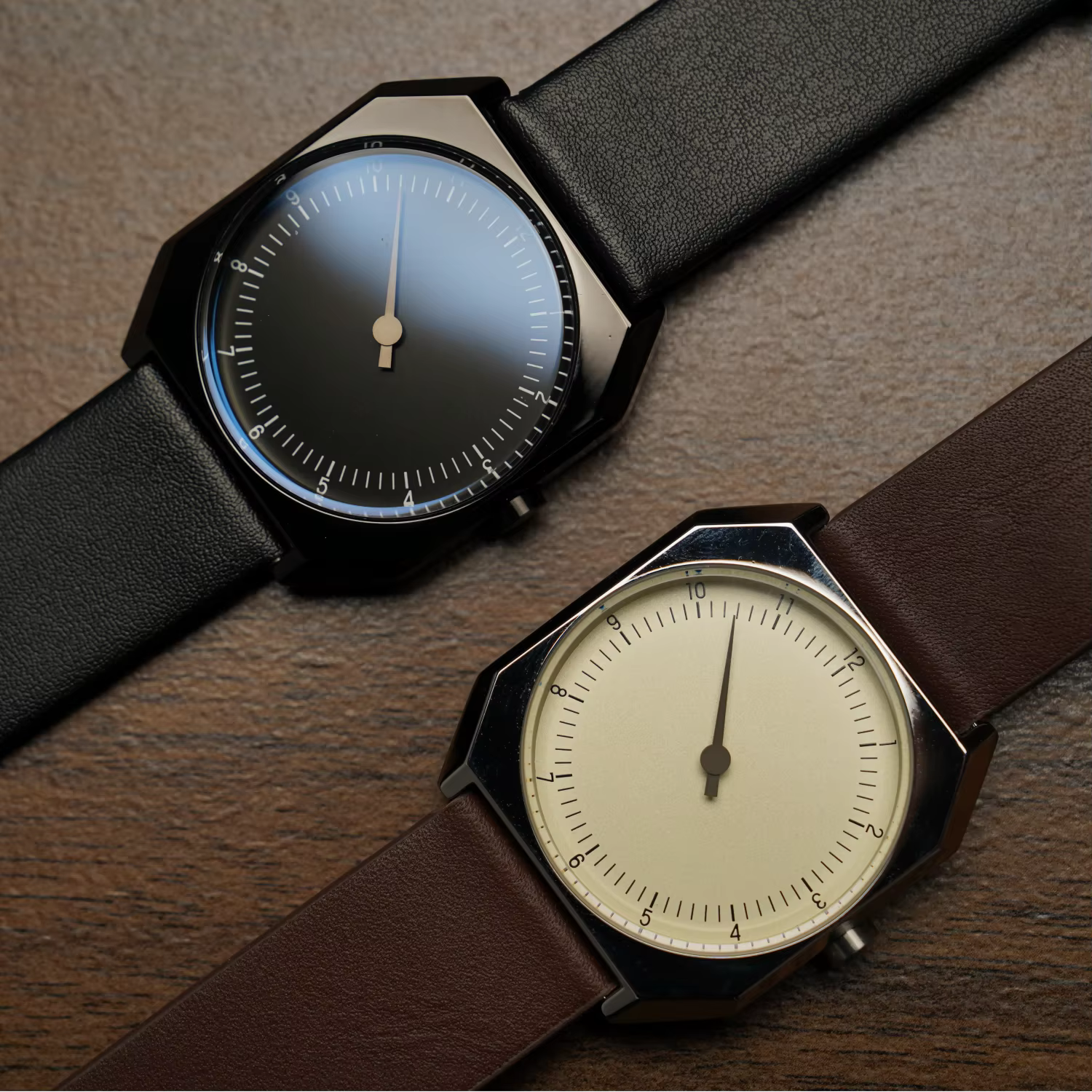 SKU – montre rétro à un pointeur pour hommes, montre à Quartz carrée de Style Vintage, Design Unique