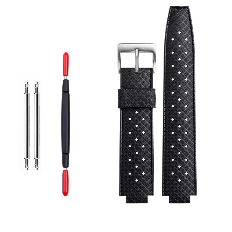 Bracelet de montre en silicone souple pour homme, bracelet de montre en caoutchouc étanche, accessoi