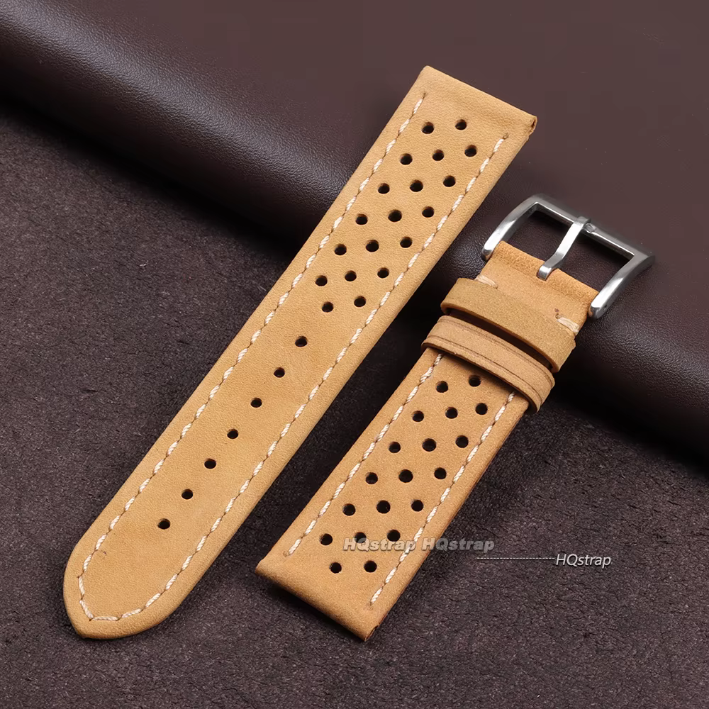 Bracelet de montre fait main 18mm 20mm 22mm pour femmes hommes Bracelet en cuir noir marron kaki res