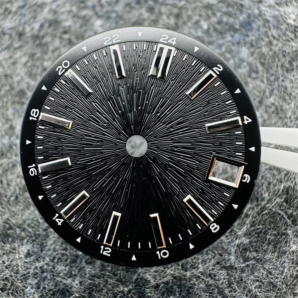 Cadran de montre mécanique modifié à motif rayonnant, 28.5mm, pour mouvement NH34 NH35, accessoires 