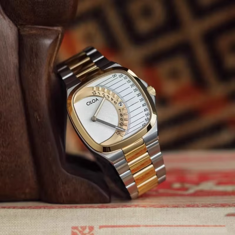 Montre carrée rétro CILOA pour homme, marque authentique, nouvelle montre de luxe légère pour homme,
