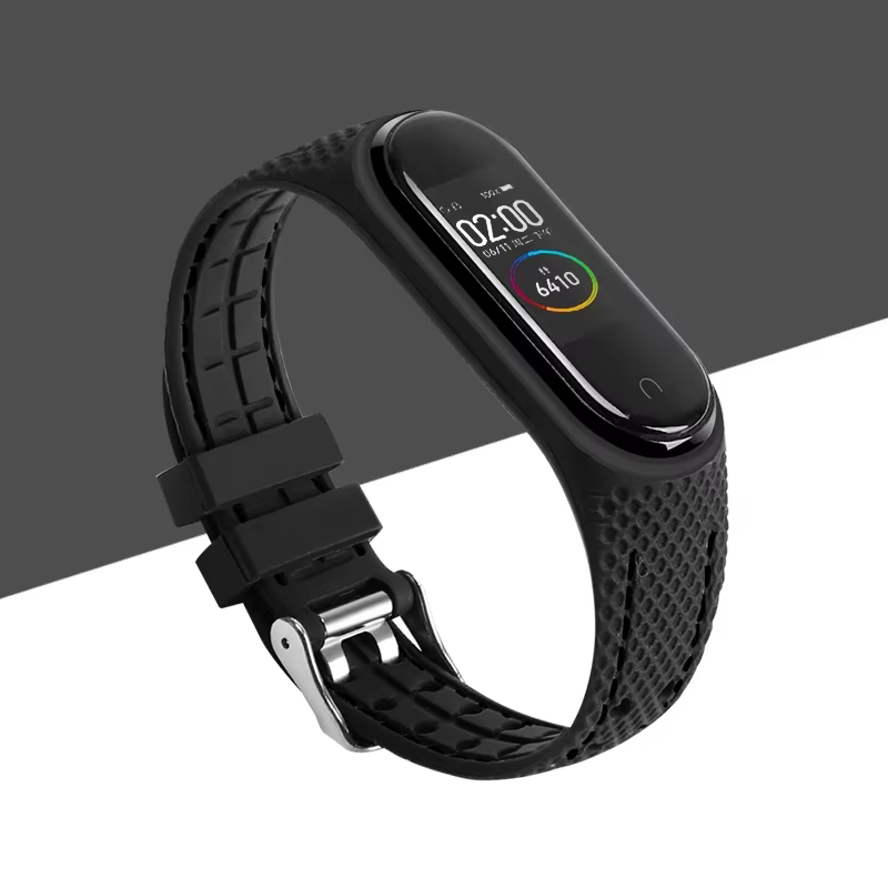 Bracelet pour Mi band 7 6 5 Bracelet ceinture de Sport Bracelet de montre en Silicone remplacement B