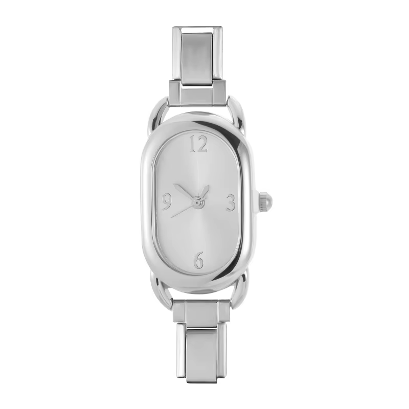 Connecteur de montre de mode en acier inoxydable, lien de charme italien de 9MM, en-tête de montre c