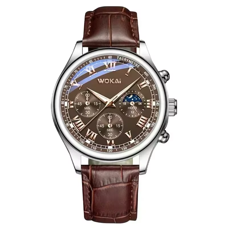 Montre-bracelet à quartz entièrement en acier doré pour homme, montres de luxe, horloge exquise, mon