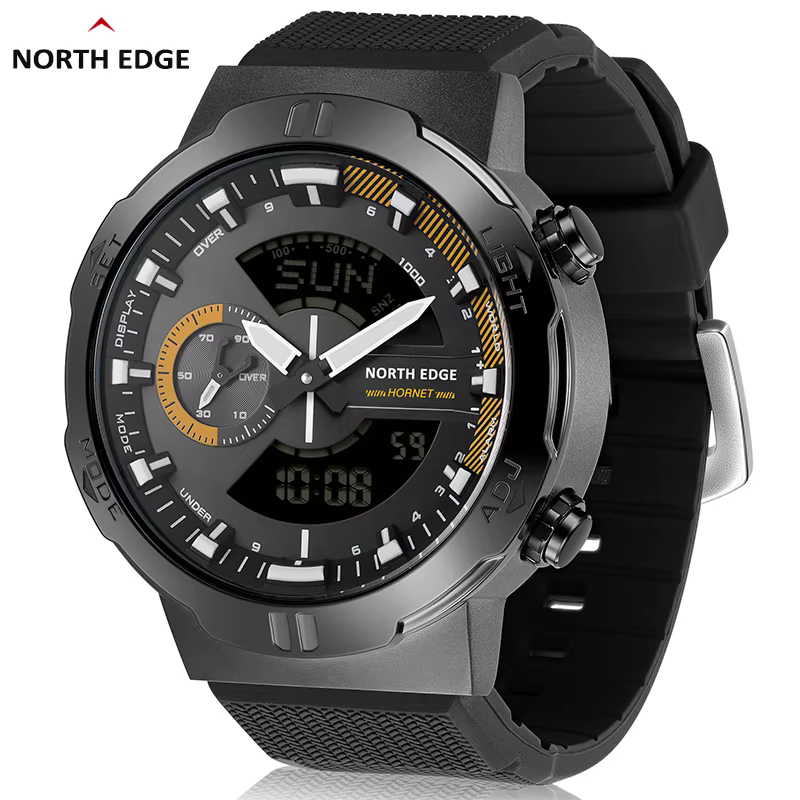 NORTH EDGE – montre numérique HORNET pour hommes, étanche à 50M, illuminateur de vitesse et temps da
