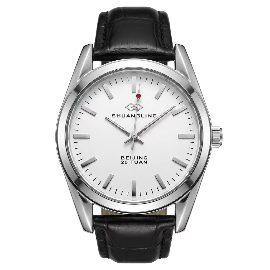Montre-bracelet automatique vintage pour homme Shanghai Shuangling 20 rubis à remontage automatique