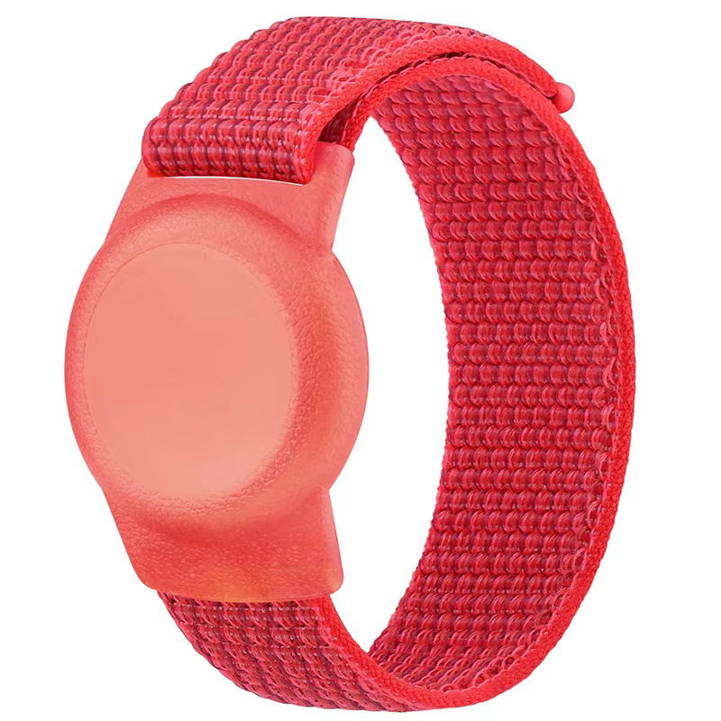 Bracelet en nylon pour Apple AirTags, bracelet pour enfants, sangle en nylon, housse anti-rayures, a