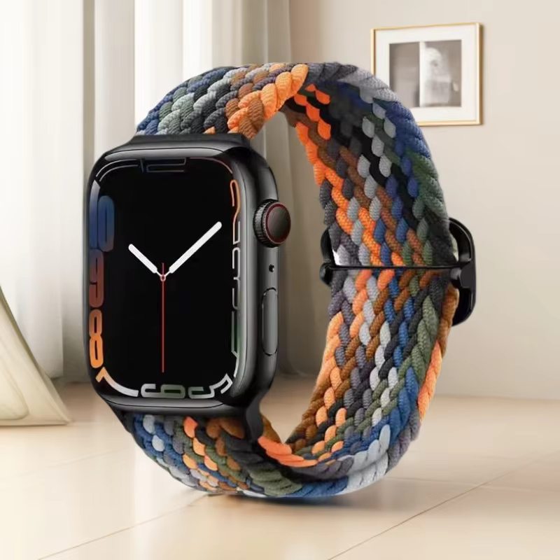 Bracelet en nylon tissé respirant et doux pour Apple IWatch Series 11 10 9 8 7 6 5 4 SE 40/41/42/44/