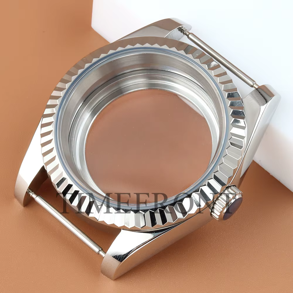 Boîtier de montre en verre saphir, boîtier en or 36mm 39mm, adapté au mouvement Seiko NH35 NH36, boî
