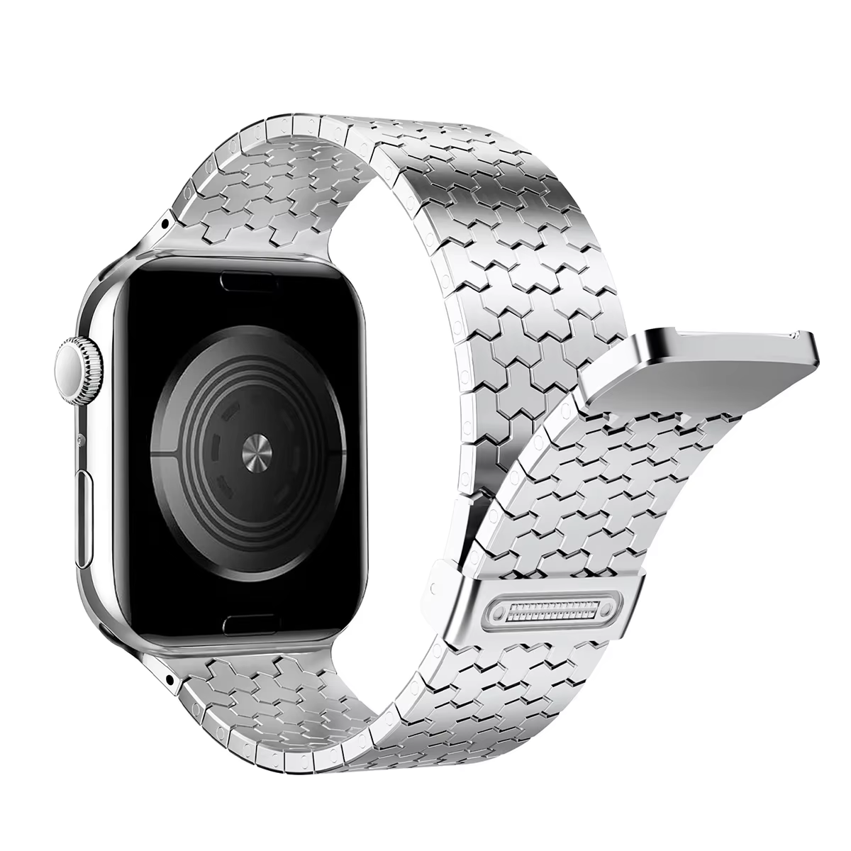 Bracelet magnétique pour Apple Watch, 46/45/44mm 41/40mm, en acier inoxydable, série Iwatch 11 10 9
