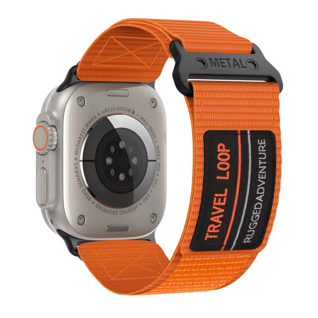 Bracelet Boucle Trail pour Apple Watch, Bracelet Correa dehors en Nylon, Ultra Band, iWatch Series 9