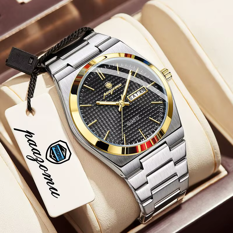 PAAZOMU Original luxe hommes horloge mode lumineux étanche chronographe Date montre pour homme en cu