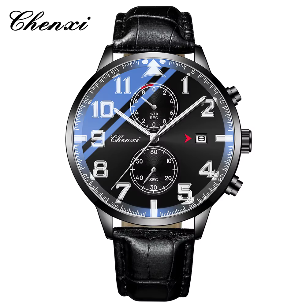 CHENXI montres pour hommes de haute qualité en cuir montres décontractées étanche affaires mode homm