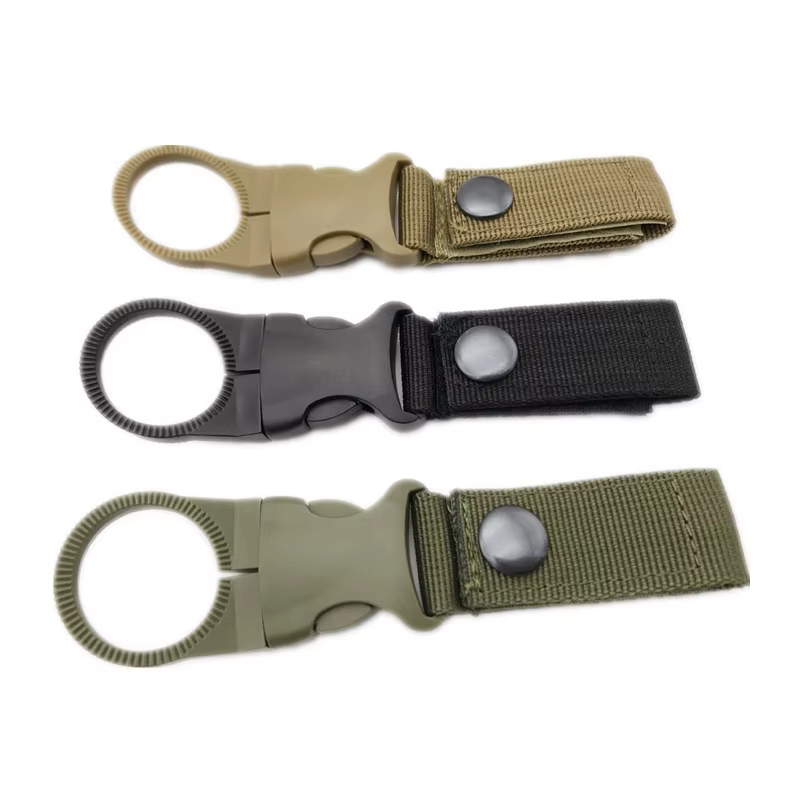 Mousqueton en nylon EDC pour porte-bouteille d'eau, crochet de sangle, clip de ceinture d'escalade e