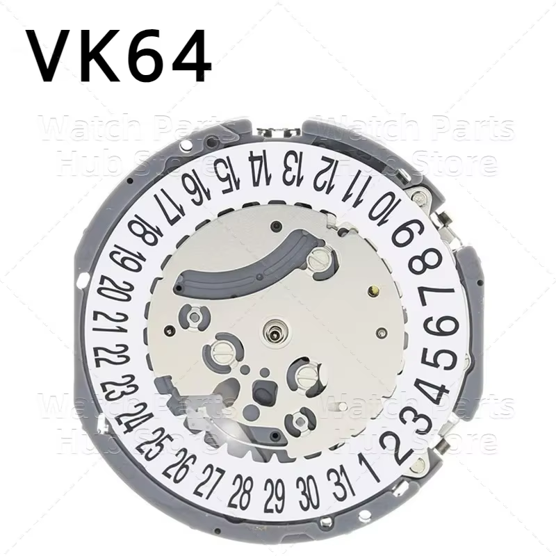Nouveau mouvement à Quartz japonais Vk64a, Original SII/TMI Vk64, accessoires de montre, Date à 6