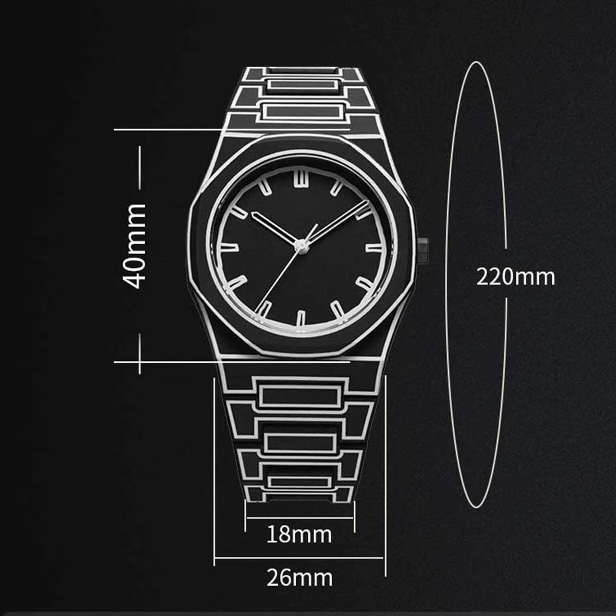 2025 nouveaux hommes créatifs montre en Silicone VA VA VOOM marque mouvement à Quartz lignes créativ