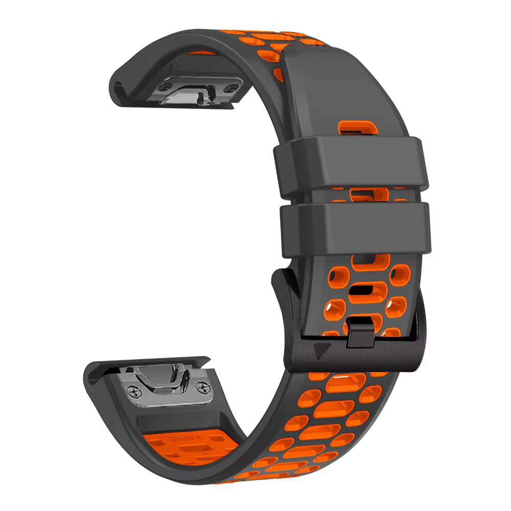 QuickFit 22mm 26mm Sport Bracelet en Silicone respirant pour Garmin Fenix 7X 7 Pro 6X 6 5 5X Plus/Ep