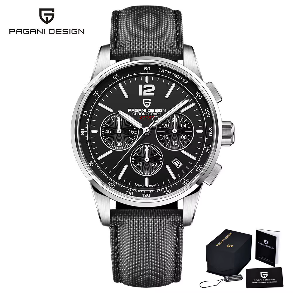 PAGANI DESIGN 2026 Nouvelles Montres à Quartz pour Hommes, Mode Luxe Casual, VK63, Étanches à 100M,