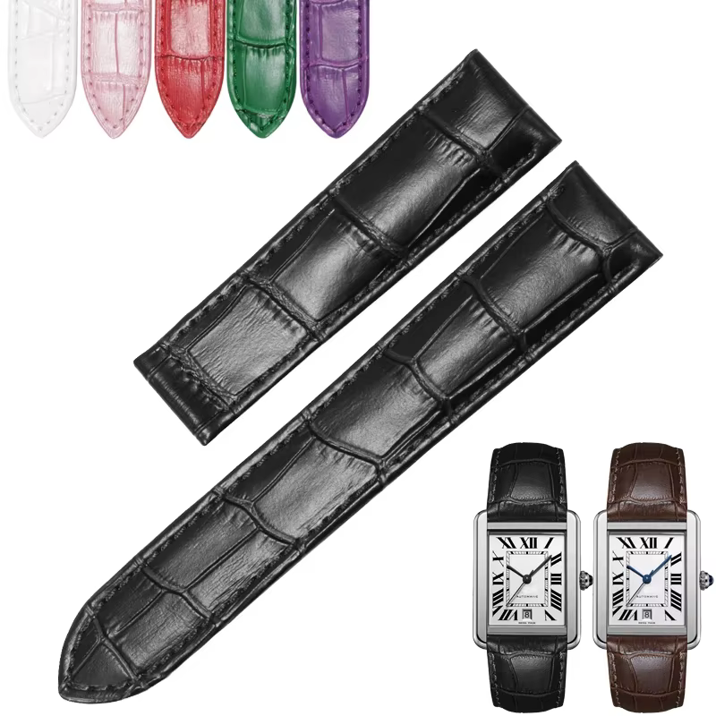Convient pour bracelet de montre en cuir Cartier clé Catier doit réservoir réservoir LONDON SOLO bra