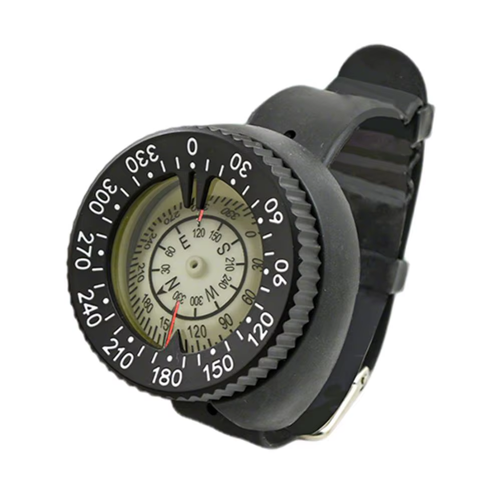 Boussole montre style sous-marine 50m boussole de plongée professionnel étanche navigateur plongée l