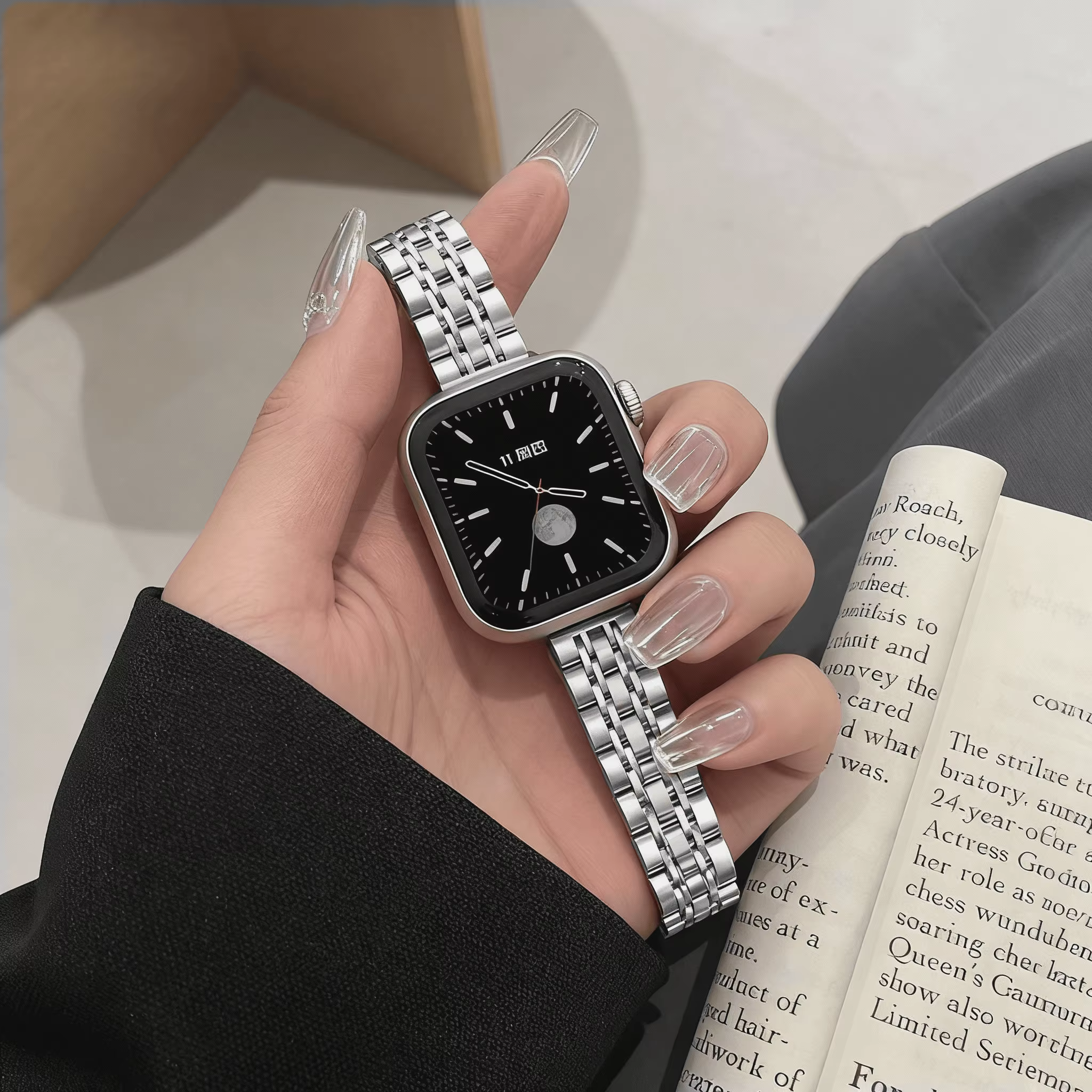 Bracelet Starlight pour Bracelet de montre Apple 38mm 40 41 42 44 45 46 Ultra 2 49mm Bracelet en aci