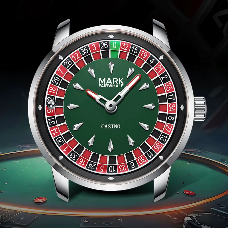 Mark Fairwhale 5031 nouvelle montre à Quartz pour hommes de marque supérieure cadran numérique rotat
