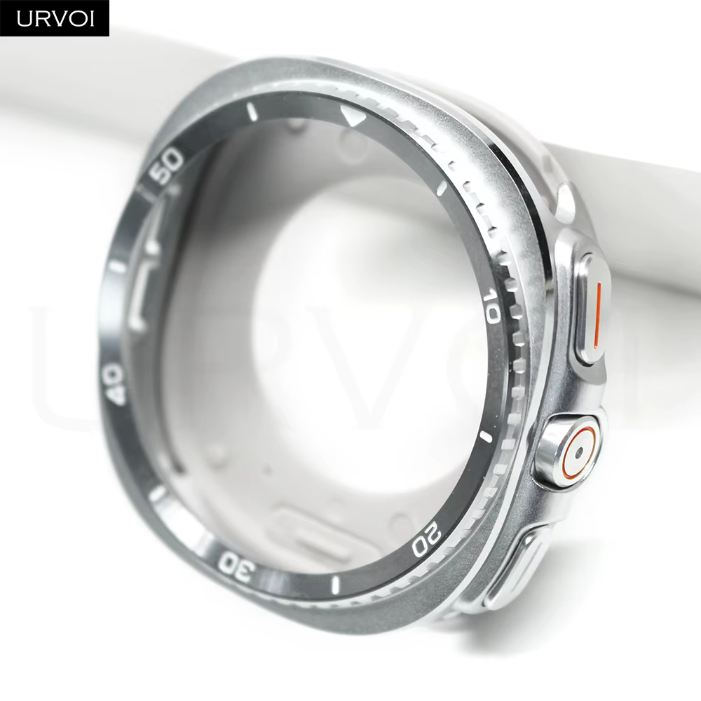URVOI – coque en métal classique pour Galaxy Watch 8, 40mm, 44mm, protection antichoc en alliage, tr