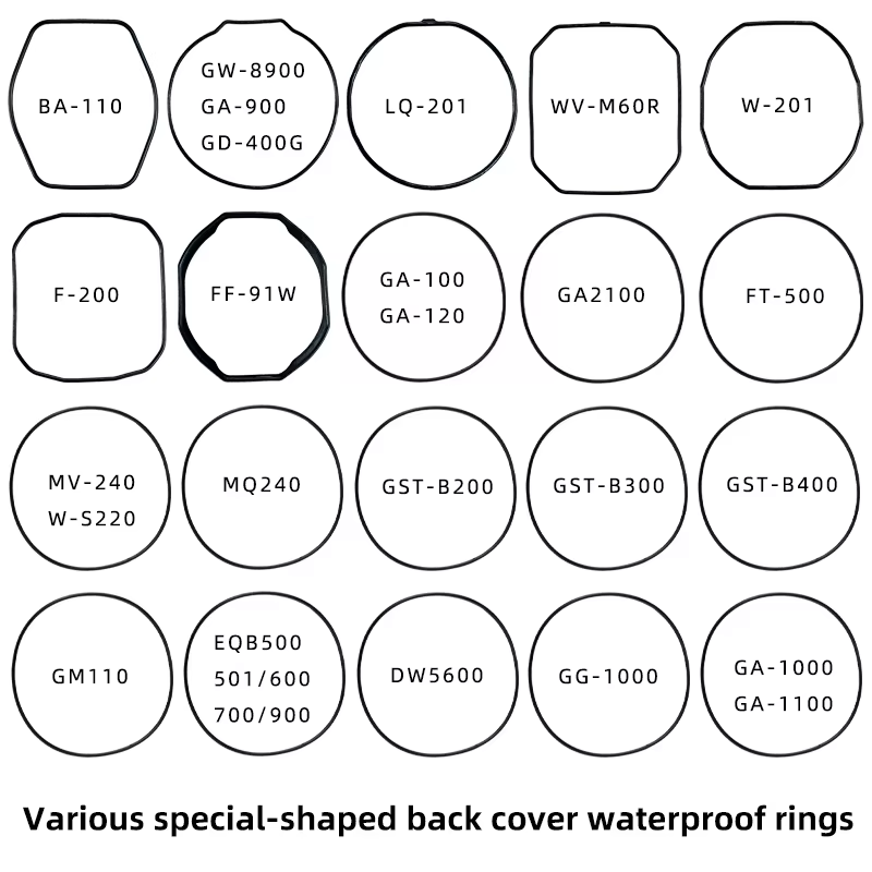 Joint arrière de boîtier de montre pour Casio BA-110 GA900 DW5600 EFR-303, etc., joint étanche, bagu