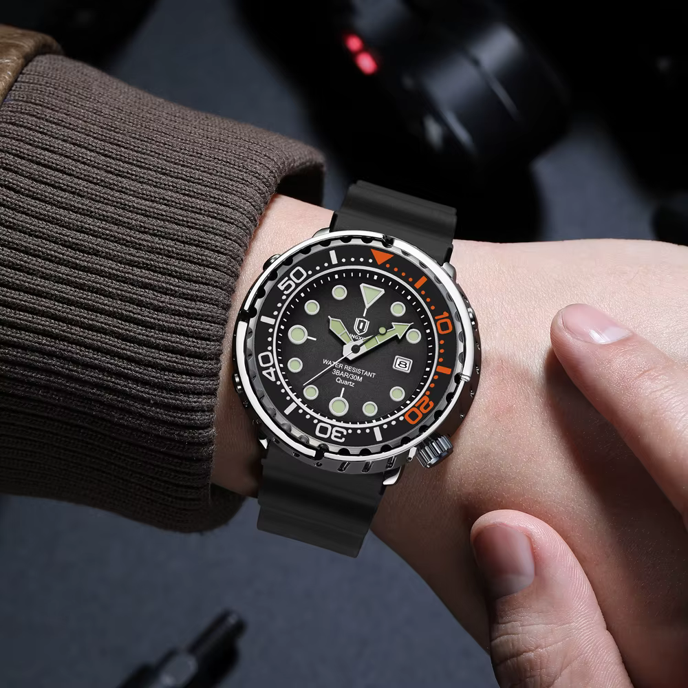 QINGXIYA – montre de sport à Quartz pour hommes, bracelet en Silicone, étanche, lumineuse, avec Date