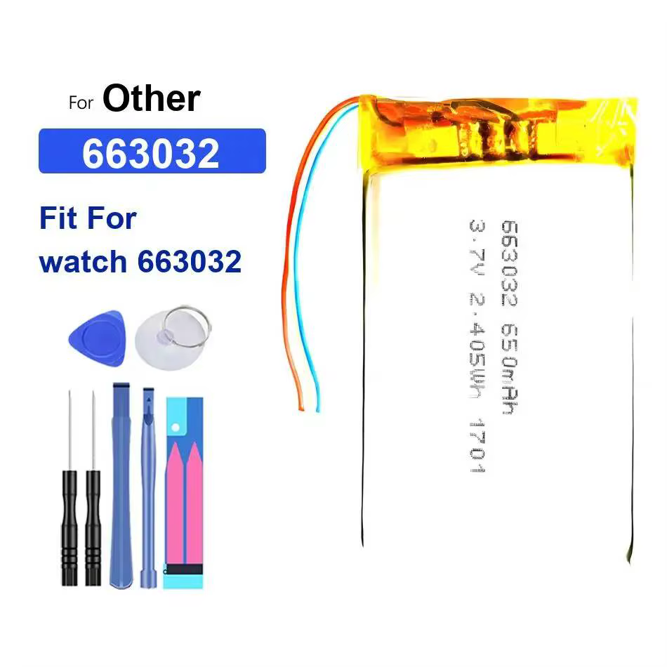 Batterie de montre durable 405-1200mAh adaptée aux montres 403535 443958 663032