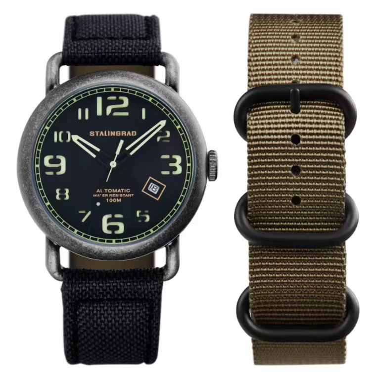 Montre pour homme de la série d'aventure originale et authentique STALINGRAD, mouvement 8215, matéri