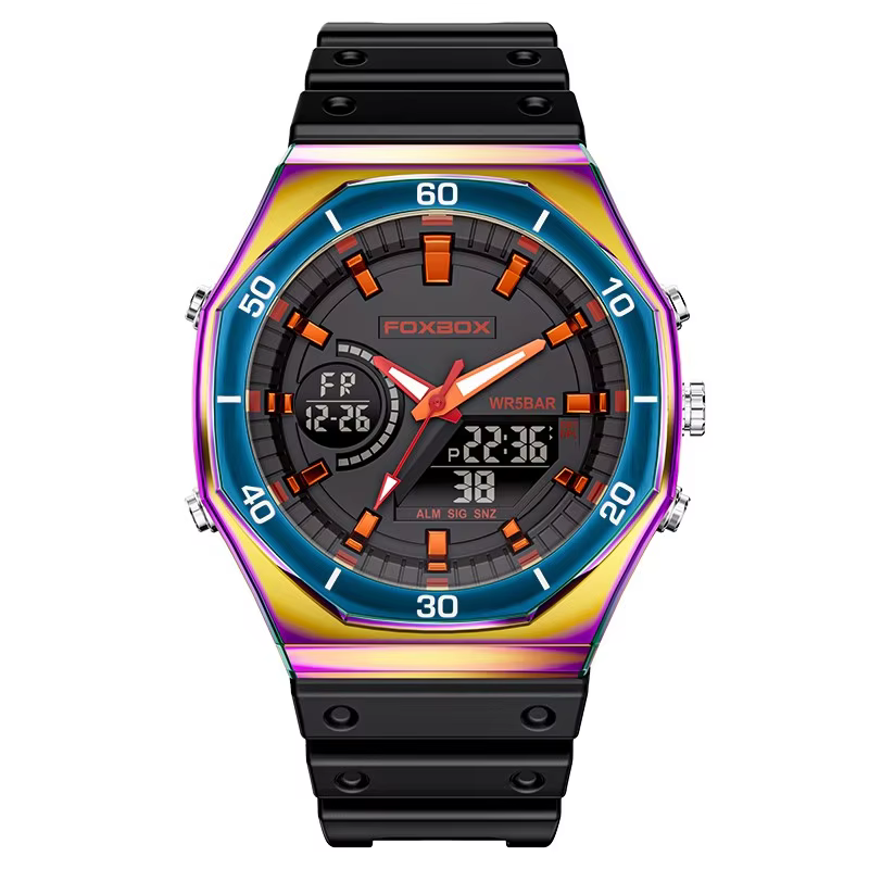 LIGE montre militaire Casio double affichage numérique sport montre à Quartz pour hommes mode lumine