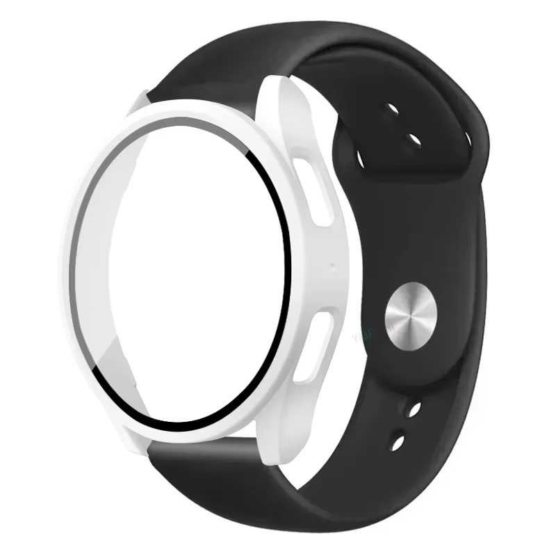 2 paquets de boîtier + bracelet pour Samsung Galaxy Watch 7-6-5-4 40mm 44mm verre trempé + protecteu