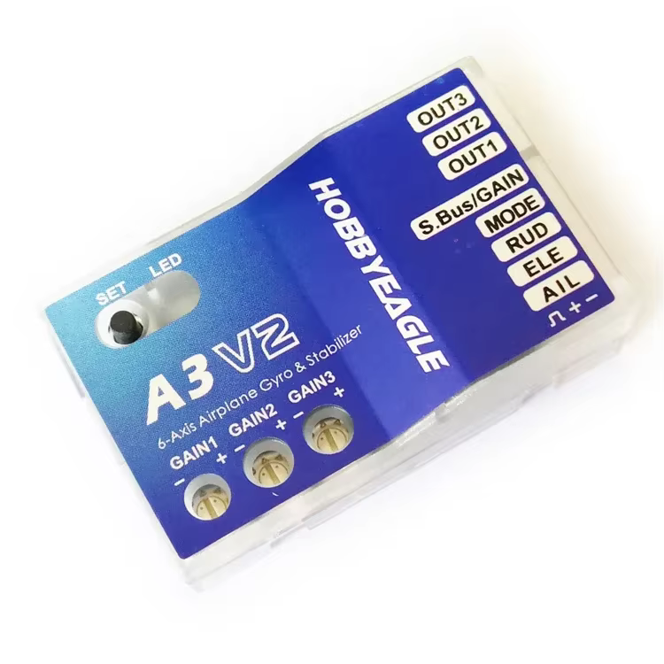 HobbyEagle A3 A3-L V2 6 axes avion gyroscope et stabilisateur contrôleur de vol pour avion RC FPV Dr