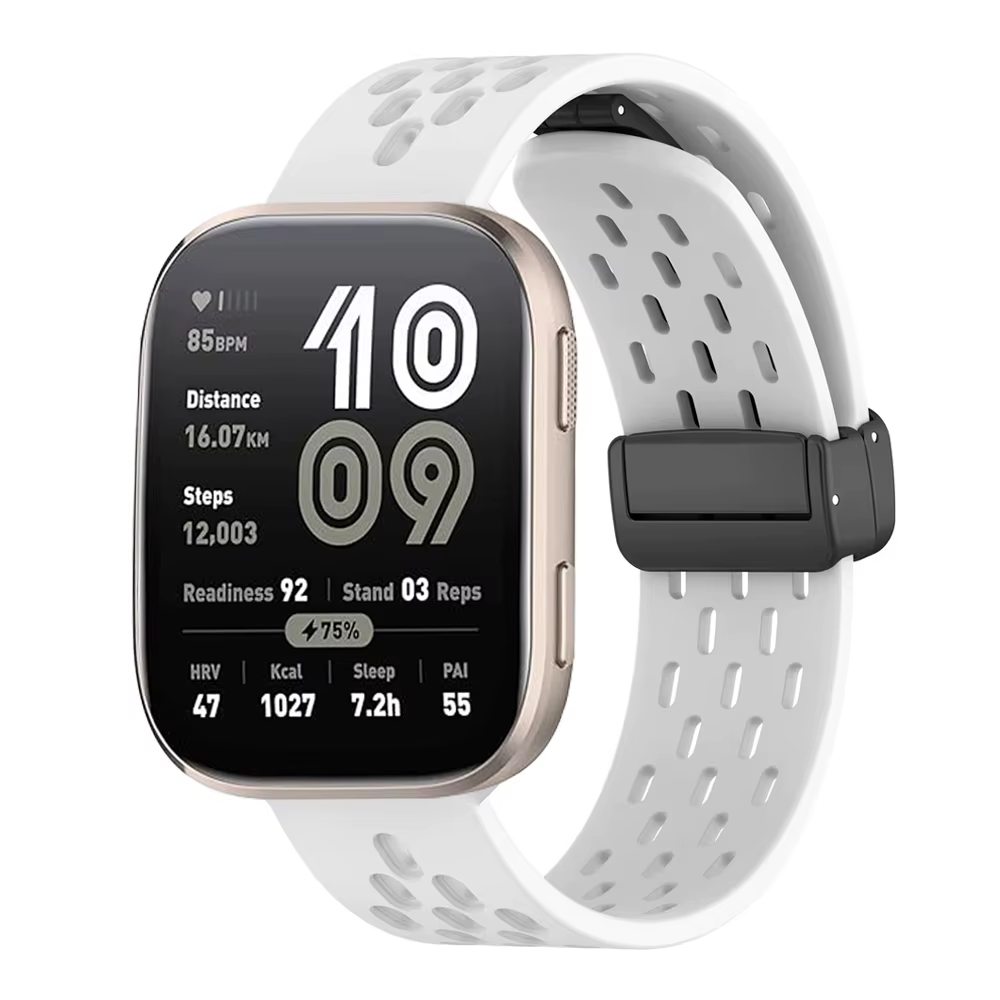 Bracelet magnétique pour Amazfit bip Max 6/Active 3 2/T-Rex 3 Pro/Balance2/helio, Bracelet de Sport 