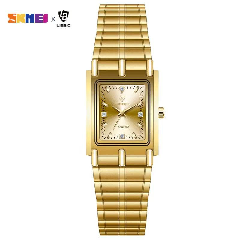 2022 luxe or Bracelet en acier montres femme mâle horloge montre à Quartz dorée pour hommes femmes m