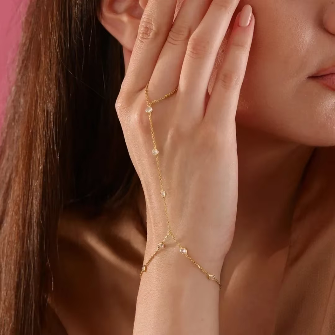 Bracelet en cristal de zircon complet pour femmes et adolescentes, bracelet délicat à la mode avec c